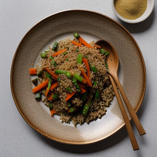 Stir-Fried Brown Rice & Vegetables recipe image