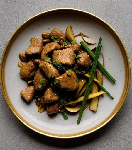 Stir Fried Chicken & Apples recipe image
