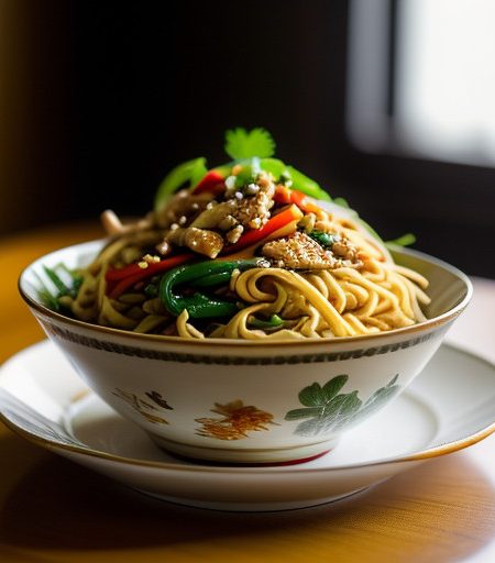 Stir-Fried Chicken Salad Szechwan recipe image
