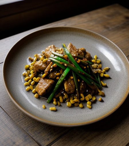 Stir-Fried Chicken With Chilies & Peanuts recipe image