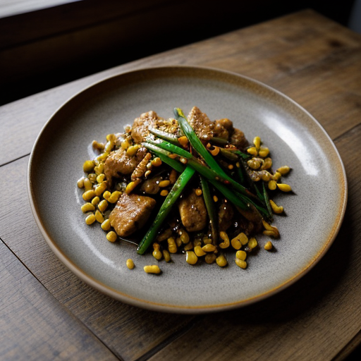 Stir-Fried Chicken With Chilies & Peanuts recipe image