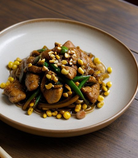 Stir-Fried Chicken With Chilies and Peanuts recipe image
