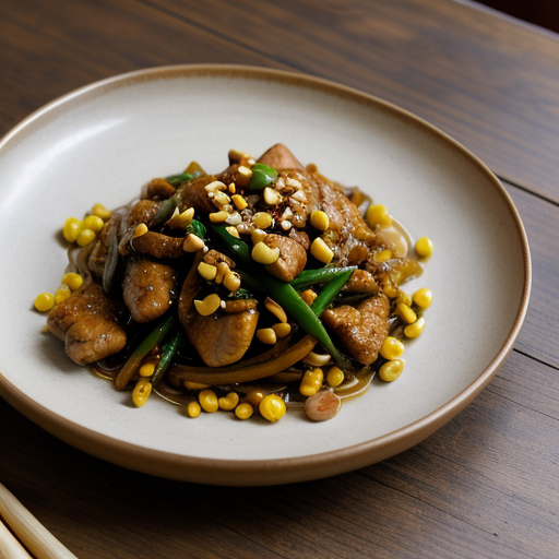 Stir-Fried Chicken With Chilies and Peanuts recipe image