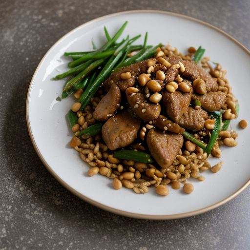 Stir-Fried Chicken With Ground Peanuts recipe image