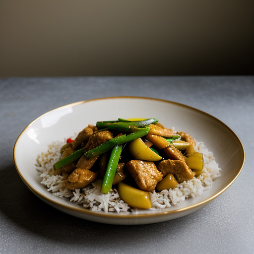 Stir Fried Chicken and Apples recipe image