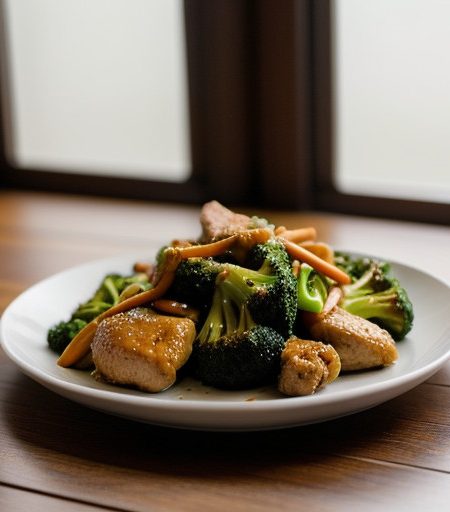 Stir-Fried Chicken and Broccoli recipe image