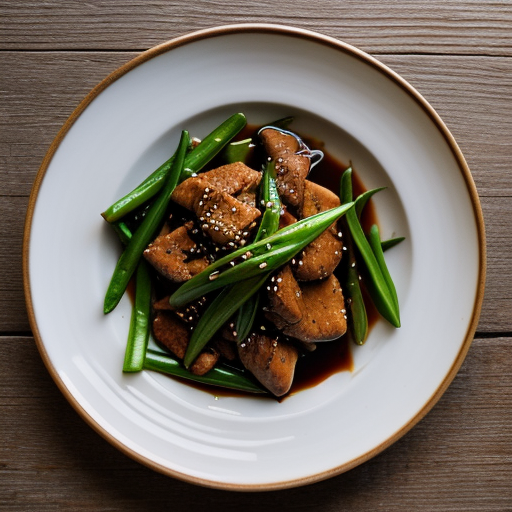 Stir-Fried Chicken and Snow Peas recipe image