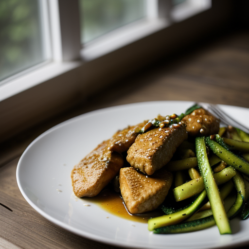 Stir-Fried Chicken and Zucchini recipe image