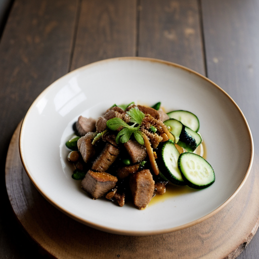Stir-Fried Cucumber With Pork recipe image