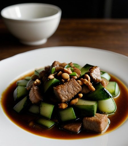 Stir-Fried Cucumber With Pork recipe image