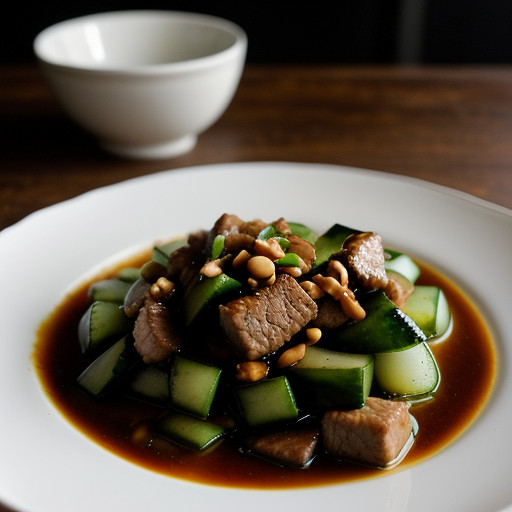 Stir-Fried Cucumber With Pork recipe image