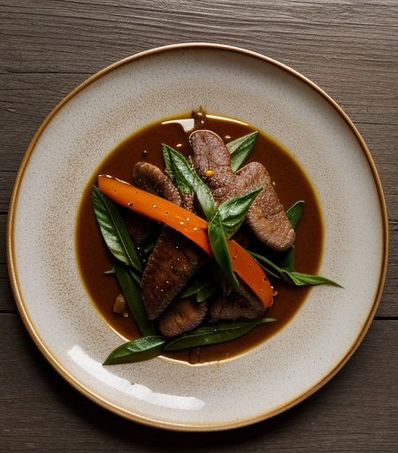 Stir-Fried Duck Breast With Cinnamon Basil An recipe image