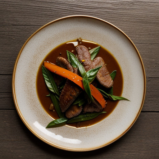 Stir-Fried Duck Breast With Cinnamon Basil An recipe image