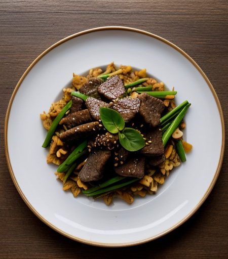 Stir-Fried Ginger Beef (Nua Pad King recipe image