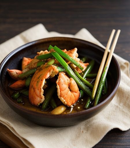 Stir-Fried Lobster With Ginger Sauce - Pad Go recipe image