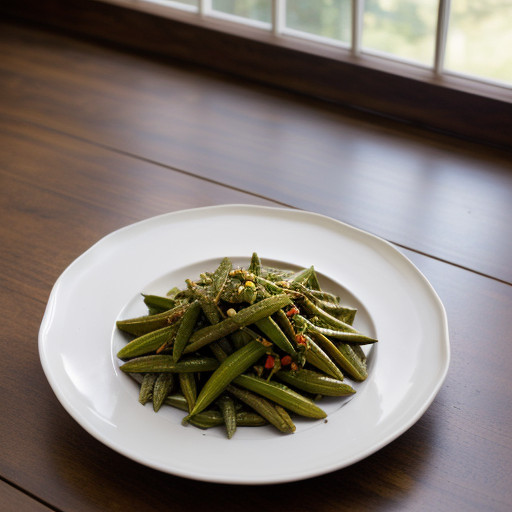 Stir-Fried Okra With Spices recipe image