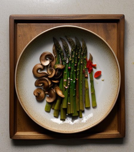 Stir-Fried Onion-Pepper Asparagus recipe image