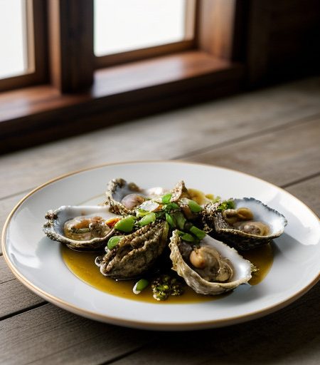 Stir-Fried Oysters With Garlic & Green Onio recipe image