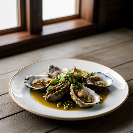 Stir-Fried Oysters With Garlic & Green Onio recipe image