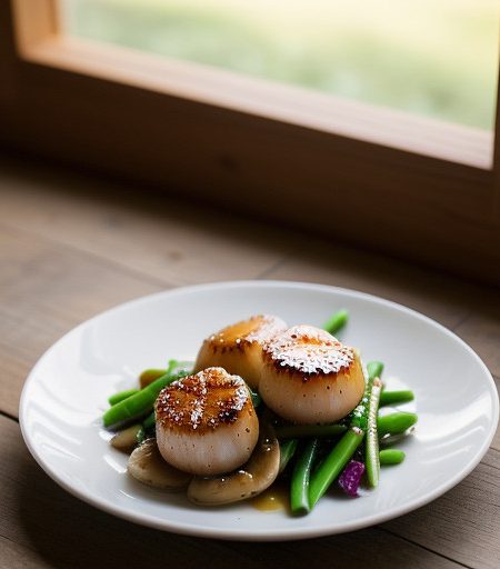Stir-Fried-Scallops With Lychees - Gh_9405 recipe image