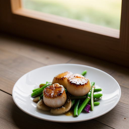 Stir-Fried-Scallops With Lychees - Gh_9405 recipe image