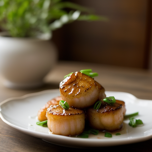 Stir-Fried Scallops in a Basket recipe image