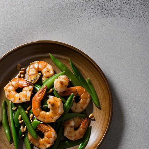 Stir Fried Shrimp & Snow Peas recipe image