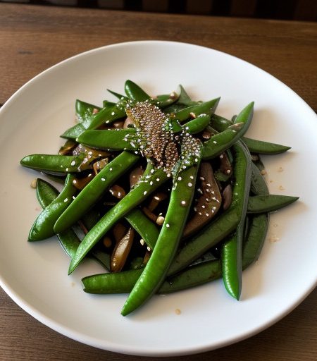 Stir-Fried Snow Peas (Disney Kids recipe image