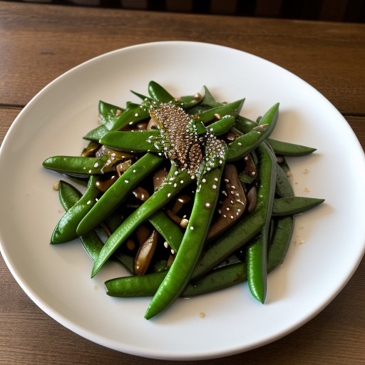 Stir-Fried Snow Peas (Disney Kids recipe image