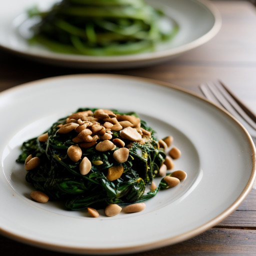 Stir Fried Spinach With Fermented Bean Cheese recipe image
