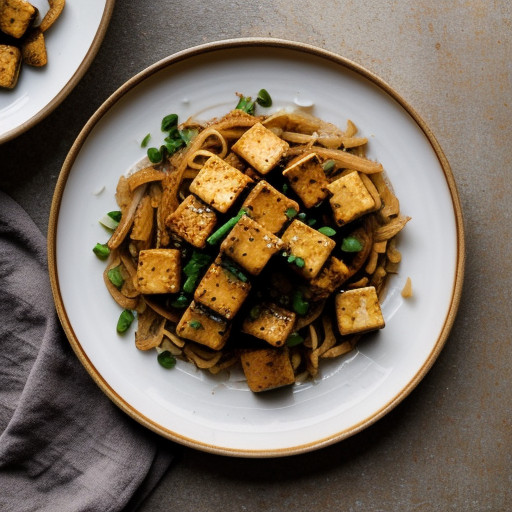 Stir-Fried Tofu With Onions recipe image