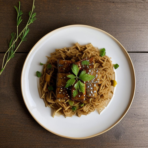 Stir-Fried Tofu or Beef With Onions (Fngp13 B recipe image