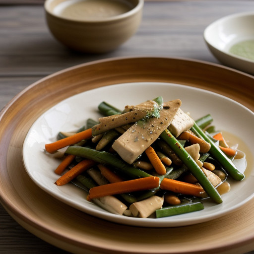 Stir Fried Vegetables With Bean Curd recipe image