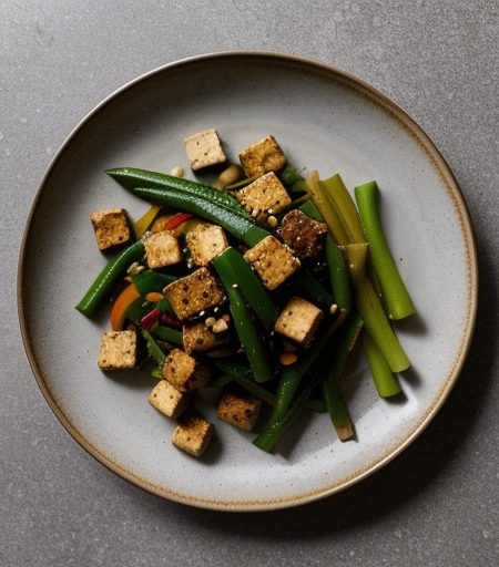Stir-Fried Vegetables With Tofu recipe image