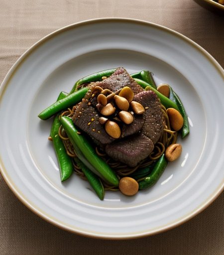 Stir-Fry Beef & Snow Peas recipe image