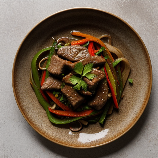 Stir-Fry Beef With Peppers & Onion recipe image