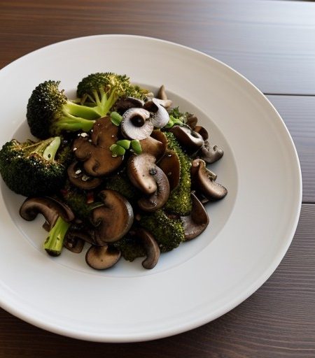 Stir-Fry Broccoli and Mushrooms recipe image