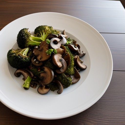 Stir-Fry Broccoli and Mushrooms recipe image