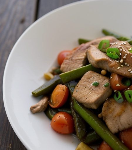 Stir Fry Chicken With Tomatoes recipe image