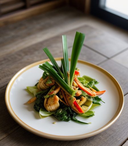 Stir Fry Crab Meat & Oriental Greens recipe image