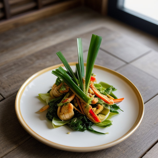 Stir Fry Crab Meat & Oriental Greens recipe image