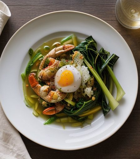Stir Fry Crab Meat and Oriental Greens recipe image