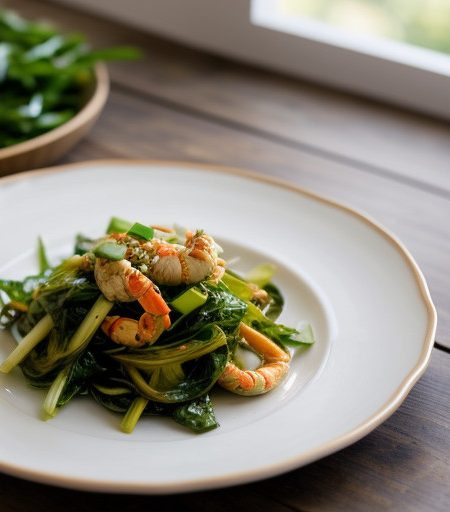 Stir Fry Crab & Oriental Greens recipe image