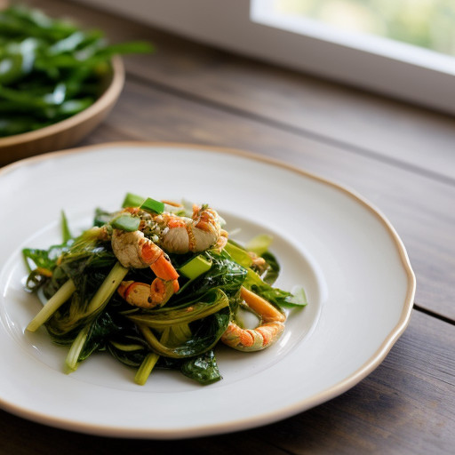 Stir Fry Crab & Oriental Greens recipe image