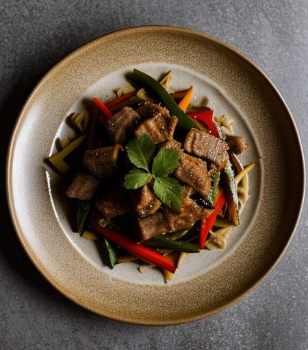 Stir-Fry Pork & Peppers recipe image