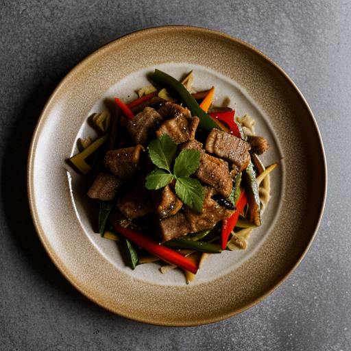 Stir-Fry Pork & Peppers recipe image
