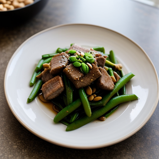 Stir-Fry Pork With Pea Pods (Lf recipe image