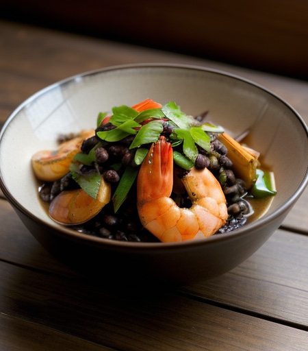 Stir-Fry Prawns in Black Bean Sauce recipe image