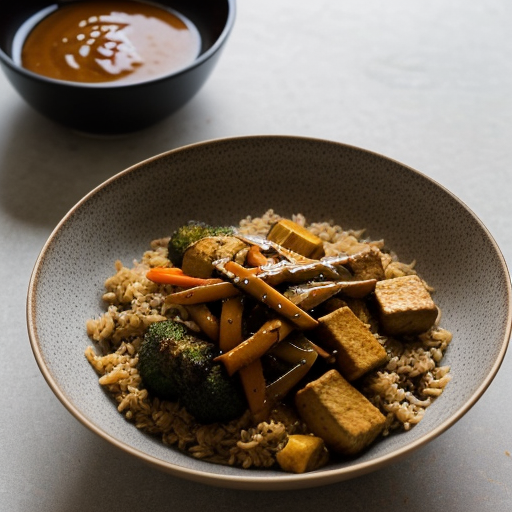 Stir-Fry With Peanut Based Sauce recipe image