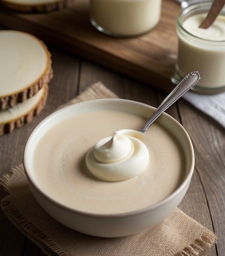 Stirred Custard Sauce recipe image